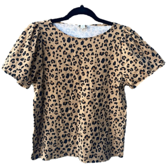 J. Crew Tops - J. Crew animal print basic tee